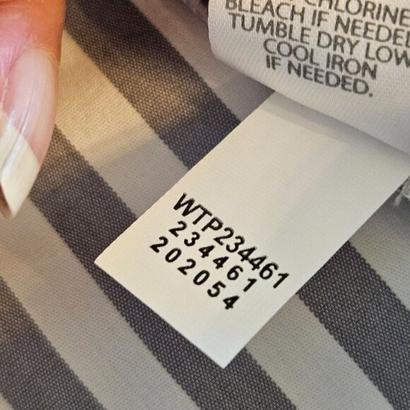 J. Jill Wearever Collection XL Gray Striped Lagenlook Oversized Buttondown Shirt - Picture 8 of 12